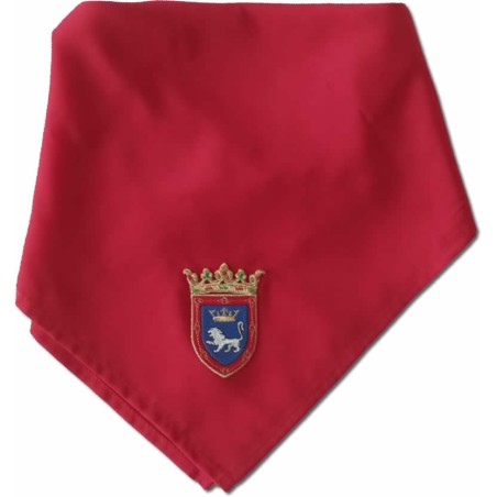 Pañuelo con escudo de Pamplona bordado.